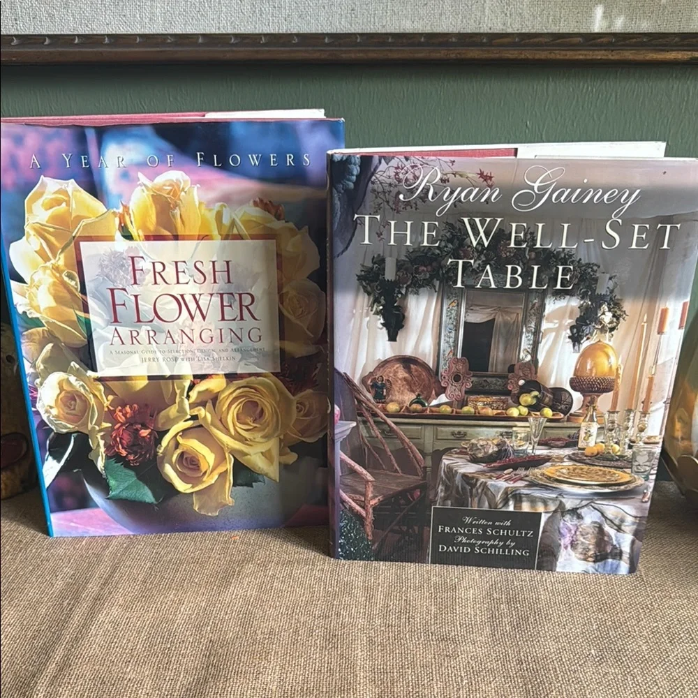 Vintage Home Decor Books: Flower Arranging ‘94 & Table Setting ‘96 Cottagecore